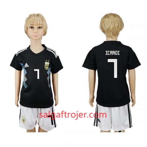 Argentina Fodboldtrøjer Icardi 7 Børn Udebanesæt VM 2018 Argentina Fodboldtrøjer Icardi 7 Børn Udebanesæt VM 2018